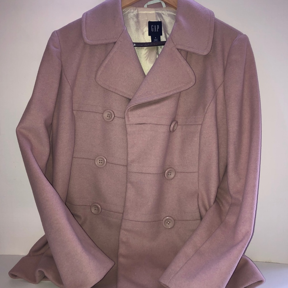 Vintage GAP blush pea coat size small